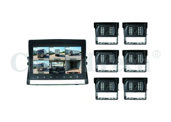 Buon prezzo Sistema di monitoraggio veicoli AI a 6 canali con LCD IPS HD da 10,1 pollici e registrazione su scheda SD da 512 GB per la sicurezza della flotta in linea